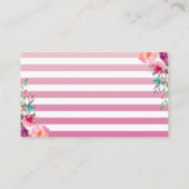 Carte D'accompagnement Aloha Baby shower ananas rose Barreau (Dos)