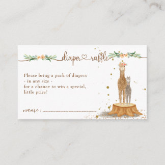 Carte D'accompagnement Alpaca Baby shower Nouveau Barreau de maman