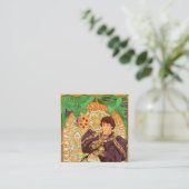 Carte D'accompagnement Alphonse Mucha Prince et Dragon (Debout devant)