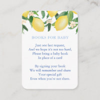 Amalfi Lemons Build Baby Boy's Library Baby shower