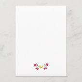 Carte D'accompagnement Amalfi Méditerranée détails de la mariage fleurie (Dos)