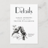 Carte D'accompagnement Amateurs de corneille rustique (Devant)