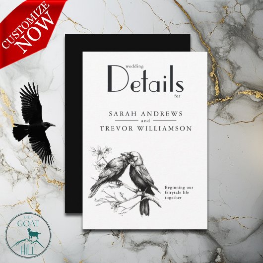 Carte D'accompagnement Amateurs de corneille rustique