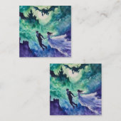 Carte D'accompagnement Amateurs de vol - Peinture aquarelle (Devant / Derrière)