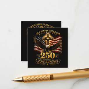 Carte D'accompagnement Américain 250e anniversaire patriotique États-Unis