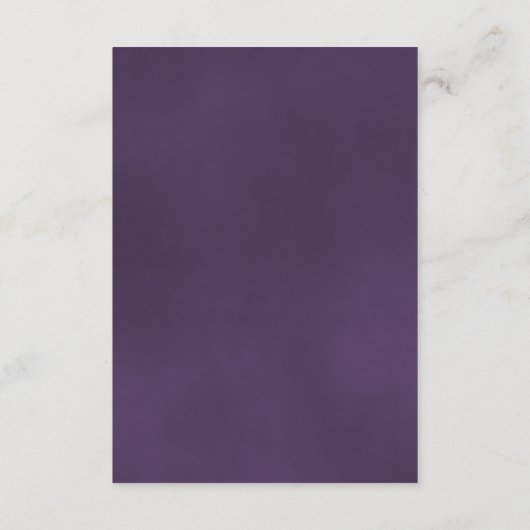 Carte D'accompagnement Amethyst Purple Rose Détails du Mariage QR Code (Dos)