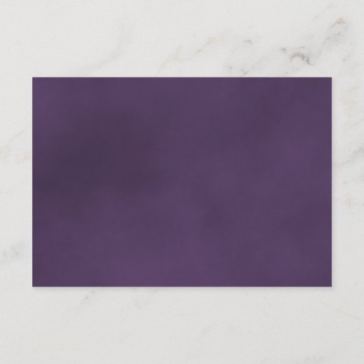 Carte D'accompagnement Amethyst Purple Rose Elegant Wedding Website (Dos)