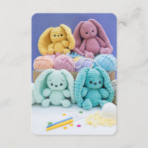 Carte D'accompagnement Amis Lapins au Crochet – Communauté Chaleureuse de