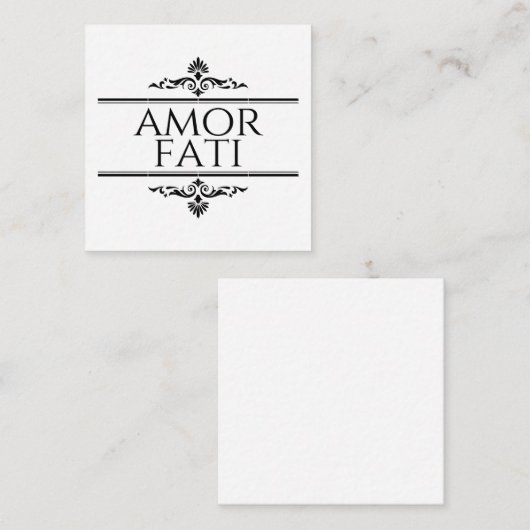 Carte D'accompagnement Amor Fati (Devant / Derrière)