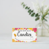 Carte D'accompagnement Amour au Premier Spritz Devinez Combien de Bonbons (Debout devant)
