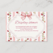 Carte D'accompagnement Amour cabane fiance arc rose douche (Devant)