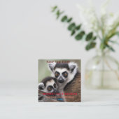 Carte D'accompagnement **"Amour de la mère : Mummy and Baby Lemur Cuddlin (Debout devant)