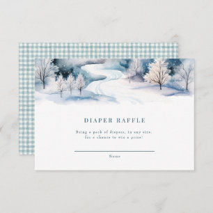 Carte D'accompagnement Amour de la neige   Baby shower d'hiver