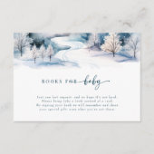 Carte D'accompagnement Amour de la neige | Baby shower d'hiver (Devant)