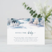 Carte D'accompagnement Amour de la neige | Baby shower d'hiver (Debout devant)