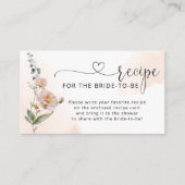 Carte D'accompagnement Amour Élégant en Fleur Fête de Mariage Champêtre (Devant)