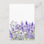 Carte D'accompagnement Amour et Lavender | Lane mémoire (Dos)