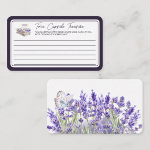 Carte D'accompagnement Amour et Lavender   Message du trésor de la capsul