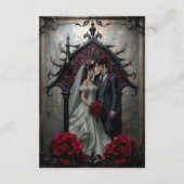 Carte D'accompagnement Amour Éternel Gothique (Dos)