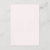 Carte D'accompagnement Amour Lettré à la main Information du Mariage de l (Dos)