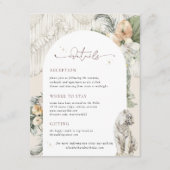 Carte D'accompagnement Amour Sauvage | Détails pour les invités sur la ve (Devant)