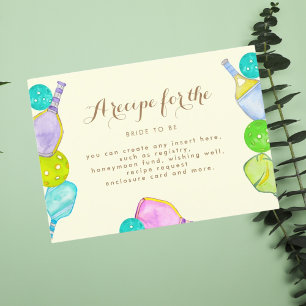 Carte D'accompagnement Amoureux de sport Aquarelle  Thème de mariage Pick