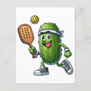 Carte D'accompagnement Amusant joueur de pickleball Louveur de paddleball