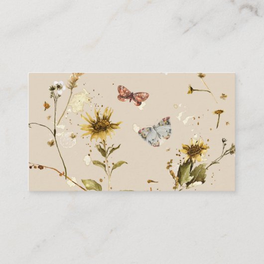 Carte D'accompagnement Analyse du code QR fleur sauvage | Détails du Mari (Dos)