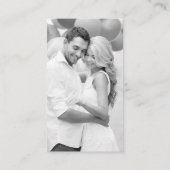 Carte D'accompagnement Analyser moi mariage RSVP QR Code photo (Dos)