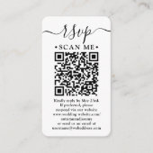 Carte D'accompagnement Analyser moi RSVP & Détails QR Code Mariage vertic (Devant)