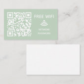 Carte D'accompagnement Analyser pour connecter Free Wifi Business qr code (Devant / Derrière)