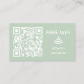 Carte D'accompagnement Analyser pour connecter Free Wifi Business qr code (Devant)