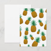 Carte D'accompagnement Ananas dansant (Devant / Derrière)