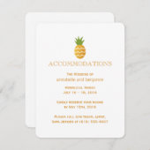 Carte D'accompagnement Ananas exotique (Devant / Derrière)