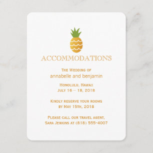 Carte D'accompagnement Ananas exotique