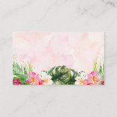 Carte D'accompagnement Ananas Tropical Floral Douche Raffle (Dos)