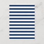 Carte D'accompagnement Ancre Botanique Floral Nautique Mariage d'été (Dos)