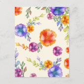 Carte D'accompagnement Ancre nautique Détails florale Direction (Dos)