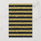 Carte D'accompagnement Ancre nautique Gold Black Stripes Mesures de sécur (Dos)