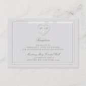 Carte D'accompagnement Ancre nautique Mariage de réception côtière (Devant)