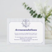 Carte D'accompagnement Ancre nautique sur Mariage Gris Gris (Debout devant)