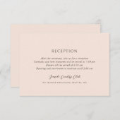 Carte D'accompagnement Andrea Tan Mariage élégant (Devant / Derrière)