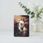 Carte D'accompagnement Ange gardien avec prière (Debout devant)