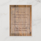 Carte D'accompagnement Angel Wings Mariage (Dos)