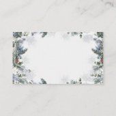 Carte D'accompagnement Animal de l'Arctique Wonderland Déchets Raffin (Dos)