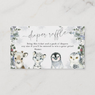 Carte D'accompagnement Animal de l'Arctique Wonderland Déchets Raffin