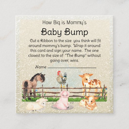 Carte D'accompagnement Animaux de ferme Barnyard Baby Boîtier de jeu (Devant)