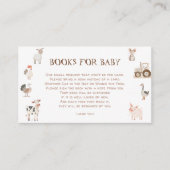 Carte D'accompagnement Animaux de ferme Barnyard Baby shower Demande (Devant)