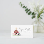 Carte D'accompagnement Animaux de ferme Barnyard Déchets Billet (Debout devant)