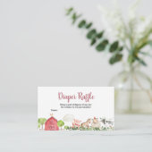 Carte D'accompagnement Animaux de ferme Barnyard Déchets Raffle (Debout devant)